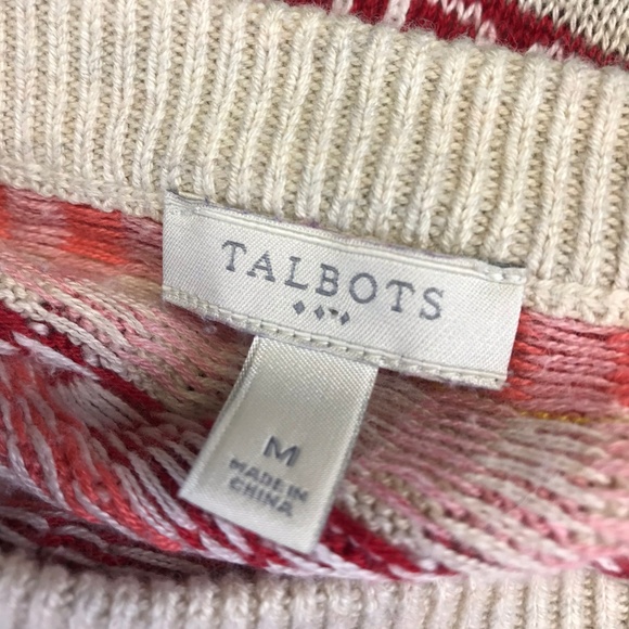 TALBOTS Boatneck Multi-Colored Sweater M - Picture 7 of 7